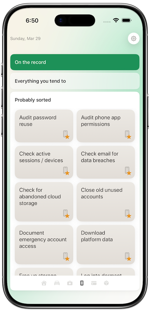 Tended full catalog — 170+ items across 6 categories